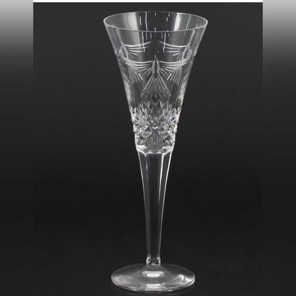Waterford Crystal The Millennium Collection Peace 9.25” Toasting Flute Excellent